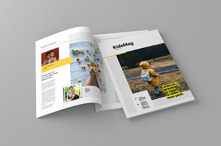 Kidzmag Magazine Template, a Magazine Template by inspirasign
