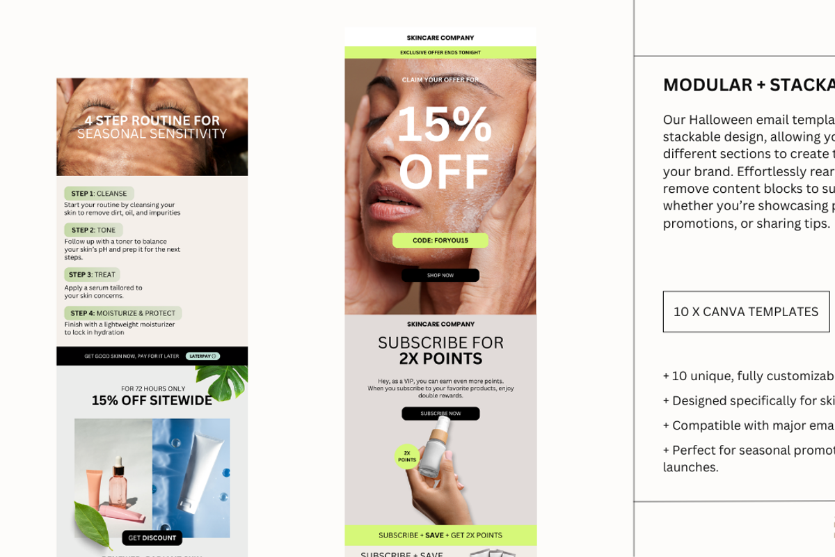 10 Email Newsletter Templates Canva, an Email Template by StudioByElevate (Photo 4 of 5)