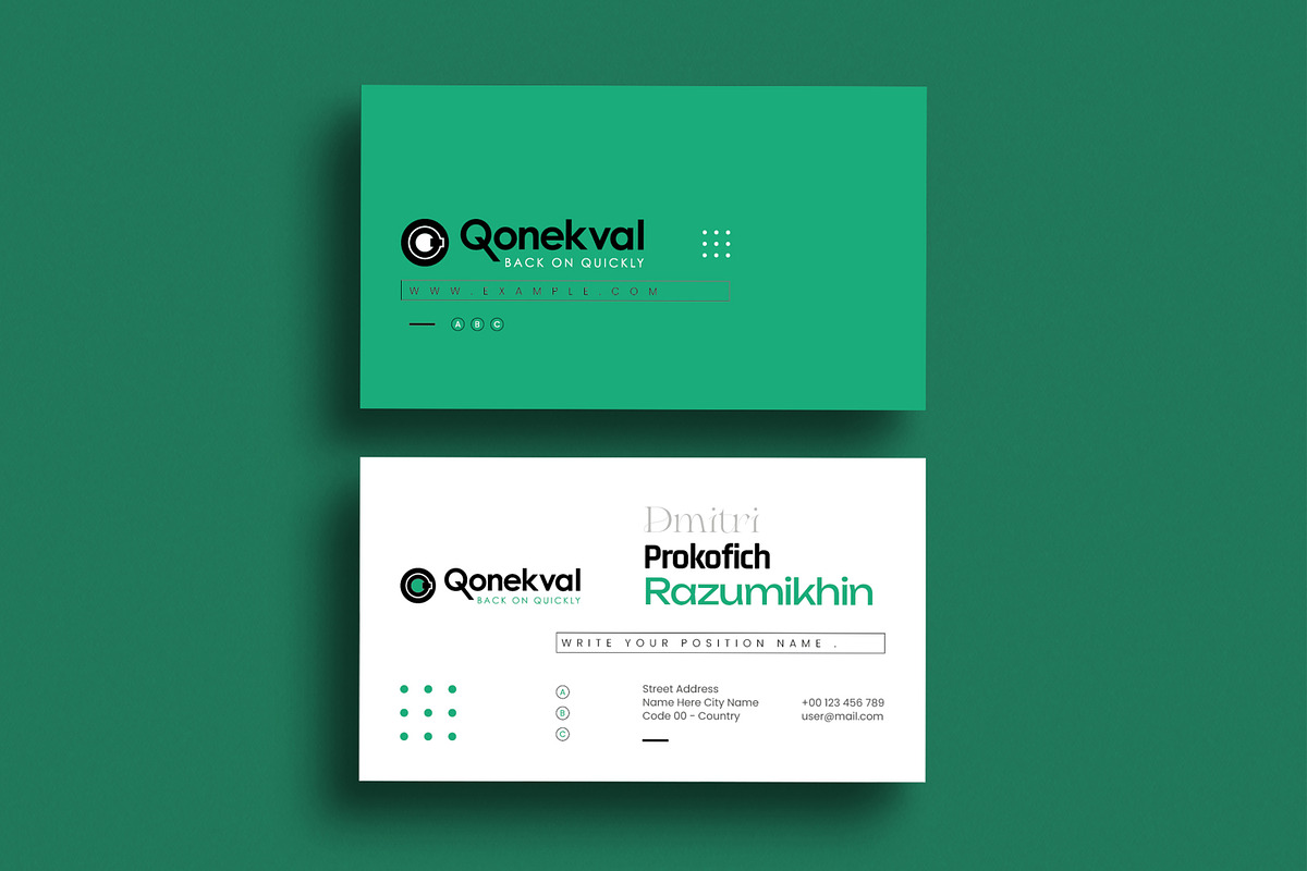 Professional Business Card Template preview 2