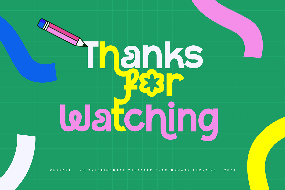 Clayful – Experimental Typeface, a Font by Namara Creative Studio (Photo 10 of 10)