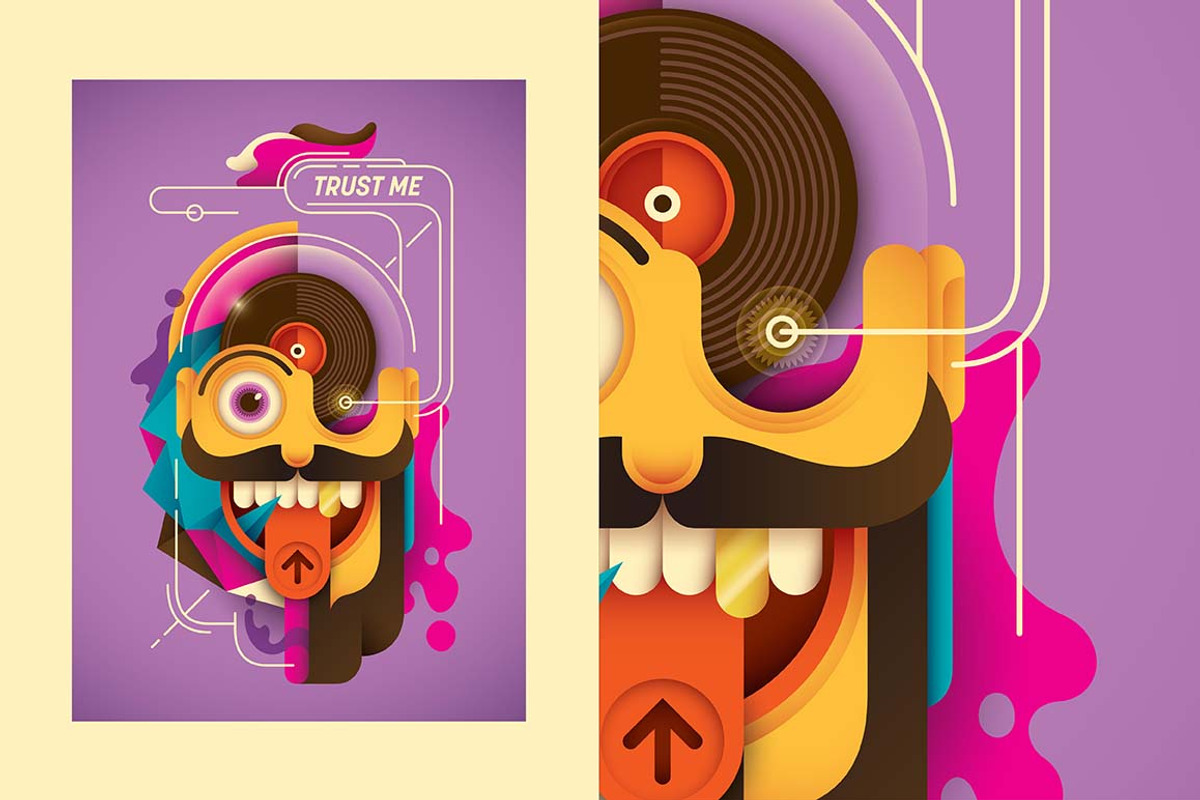 Conceptual psychedelic posters, an Illustration by Radoman (Photo 5 of 7)