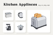 Kitchen Appliances Icons Pack, a Duotone Icon by vectorstank (Thumbnail 1 of 2)