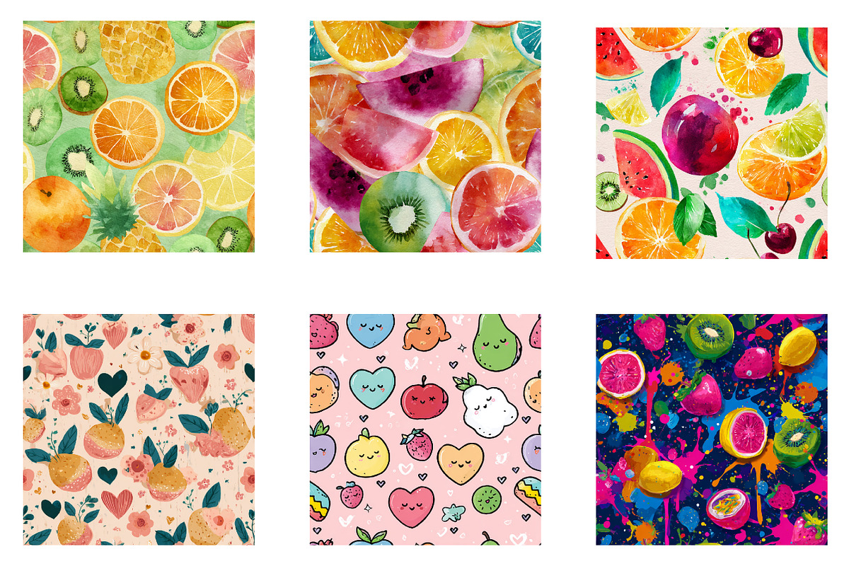 Summer Fruity Fun Seamless Pattern, a Pattern Graphic by CreationArt (Photo 6 of 7)