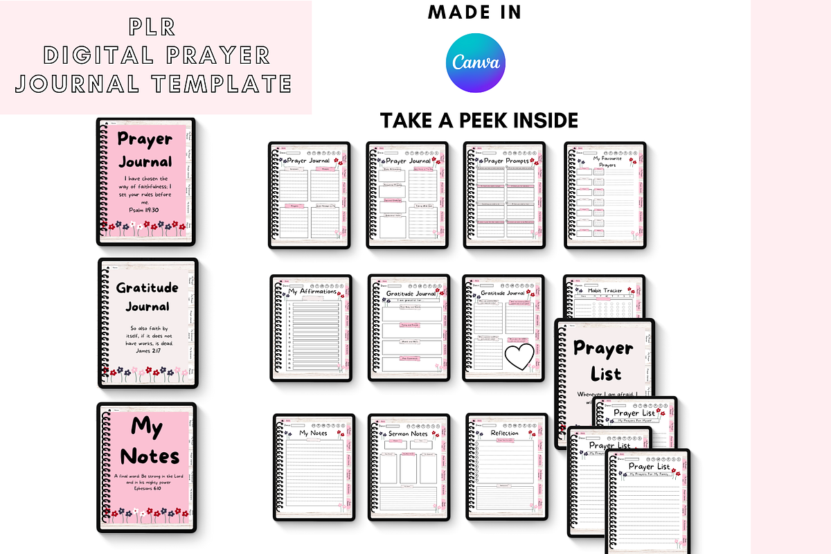 Canva Digital Prayer Journal, a Stationery Template by DigitalbossCreations (Photo 6 of 8)
