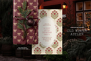Old Winter Atelier Christmas Paper, a Background Graphic by Muse Artist (Thumbnail 2 of 13)