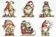 Whimsical Christmas Fluffy Gnome PNG, an Illustration by Creative Art (Thumbnail 2 of 11)