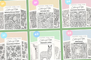 Stress Relief Coloring Pages BUNDLE, an Illustration by Pix Cafe (Thumbnail 3 of 13)