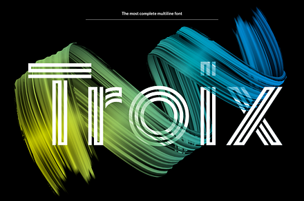 Troix - Multiline Ligature Font