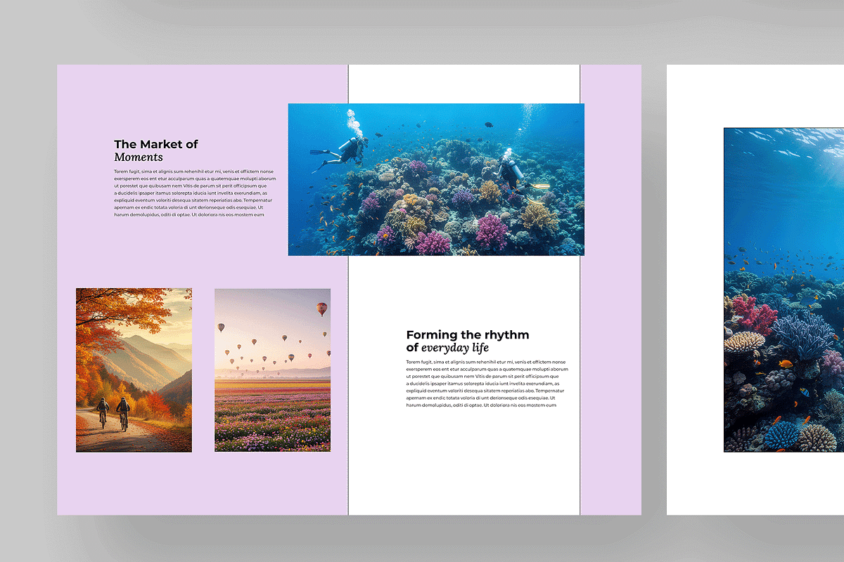Journey magazine, editorial design preview 6