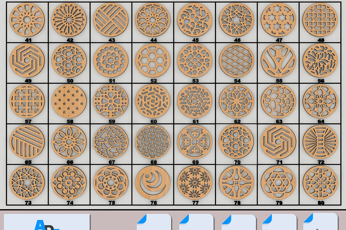 200Pcs Drink Coaster Patterns Bundle, a Pattern Graphic by AtacanDigital (Photo 5 of 8)