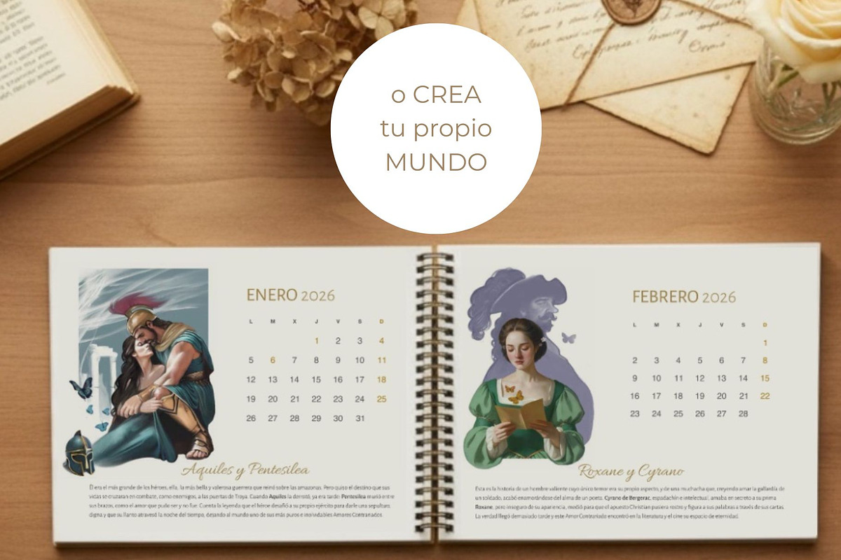 2026 Calendario Amores Contrariados, an Illustration by La Inspiratriz (Photo 5 of 5)