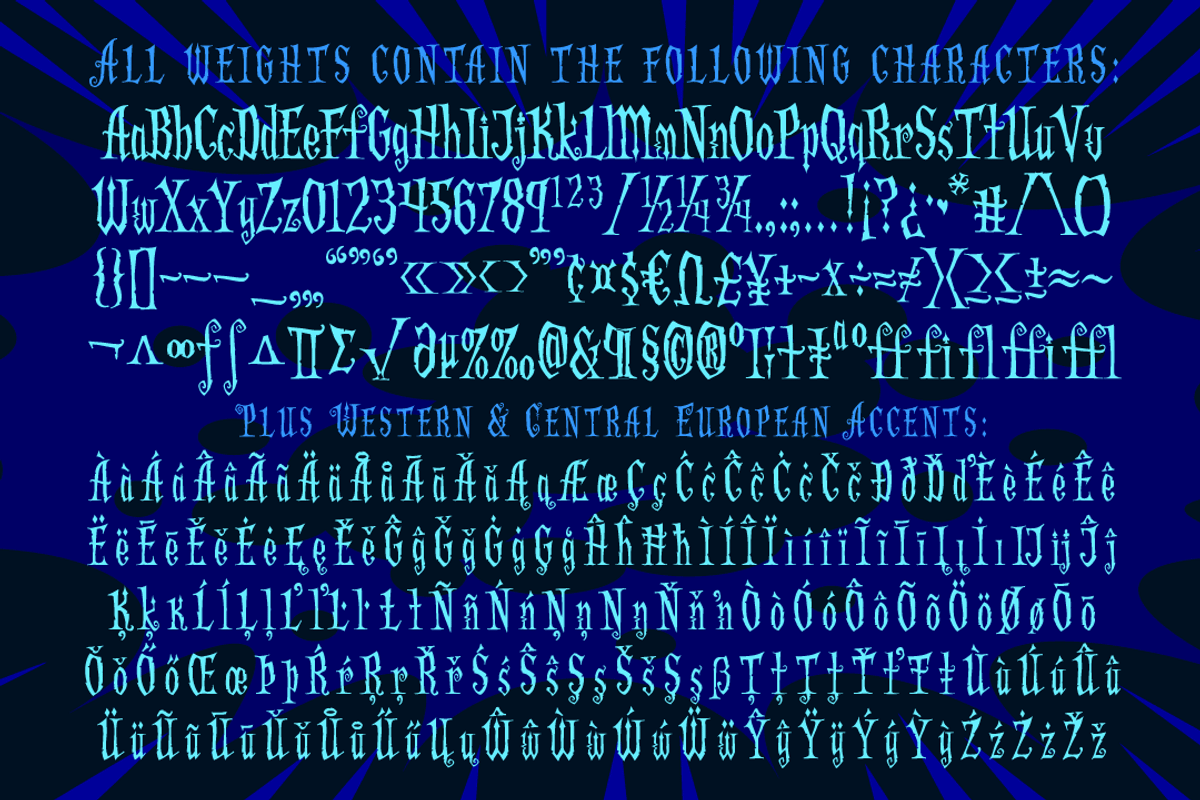 Altogether Ooky - creepy spooky font preview 3