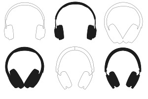 Headphones Set 1 Procreate Brush