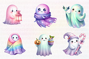 Halloween Pastel Iridescent Ghost, an Illustration by CreationArt (Thumbnail 2 of 5)