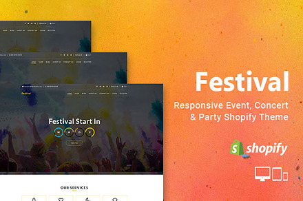 Festival - Section Shopify Theme, a Shopify Template by ThemeTidy Shopify Agency