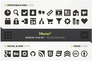 Mono2 – Webfont Icon Pack