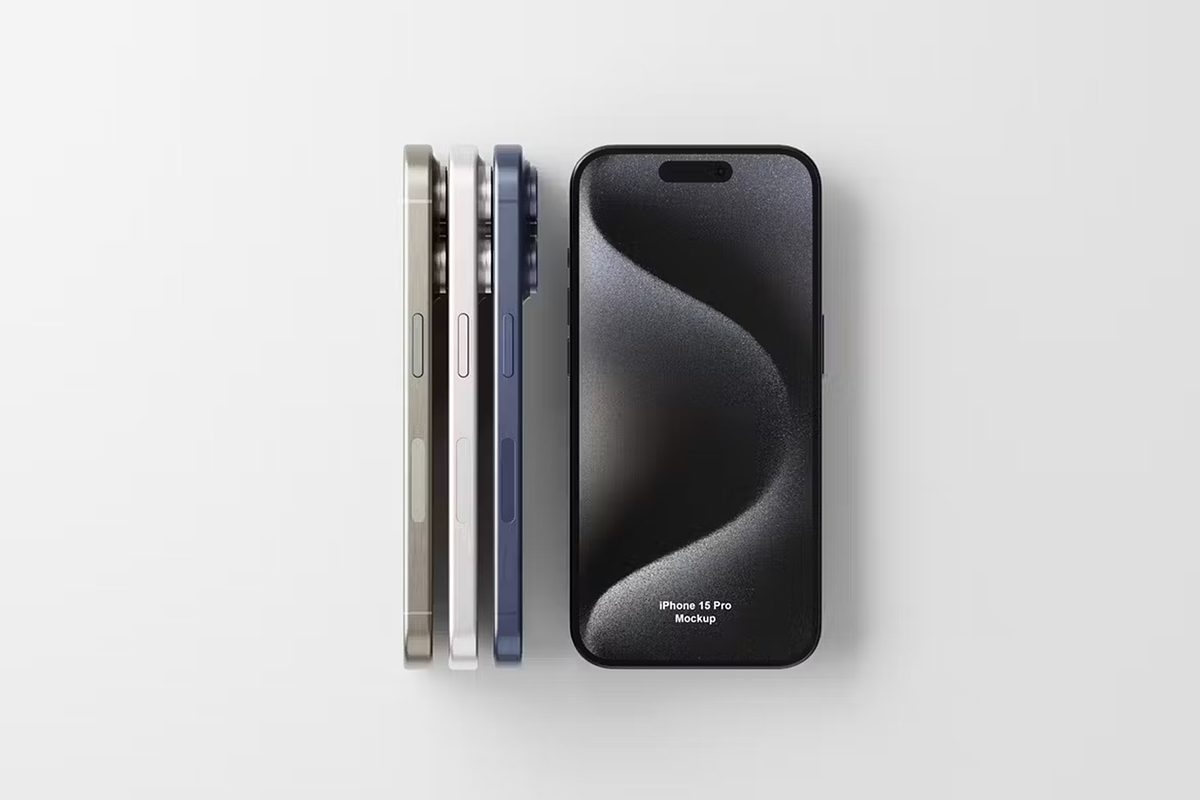 11 Psd iPhone 15 Pro Mockup, an iPhone Mockup by Se٧enStudio (Photo 8 of 12)