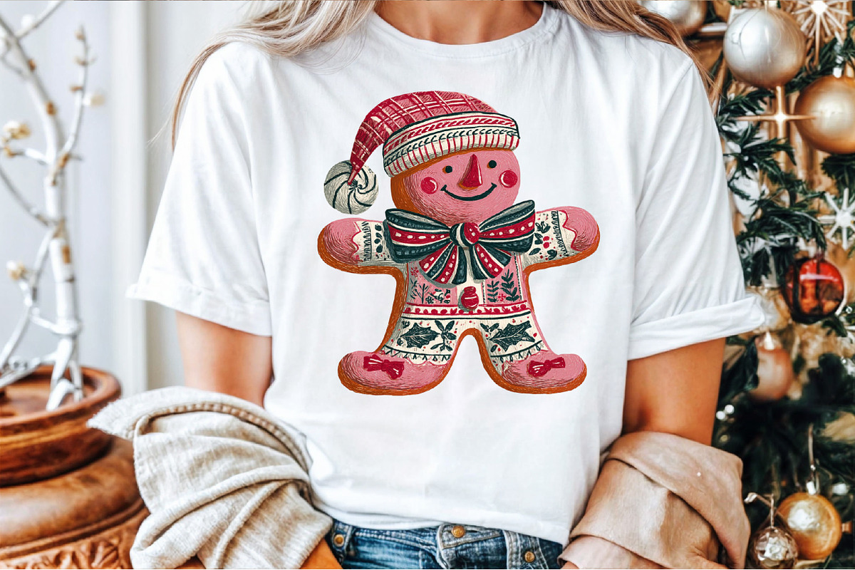 Christmas Gingerbread Man Patchwork, an Illustration by Sublimation Artist (Photo 7 of 9)