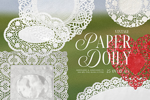 Vintage Paper Doily Overlays