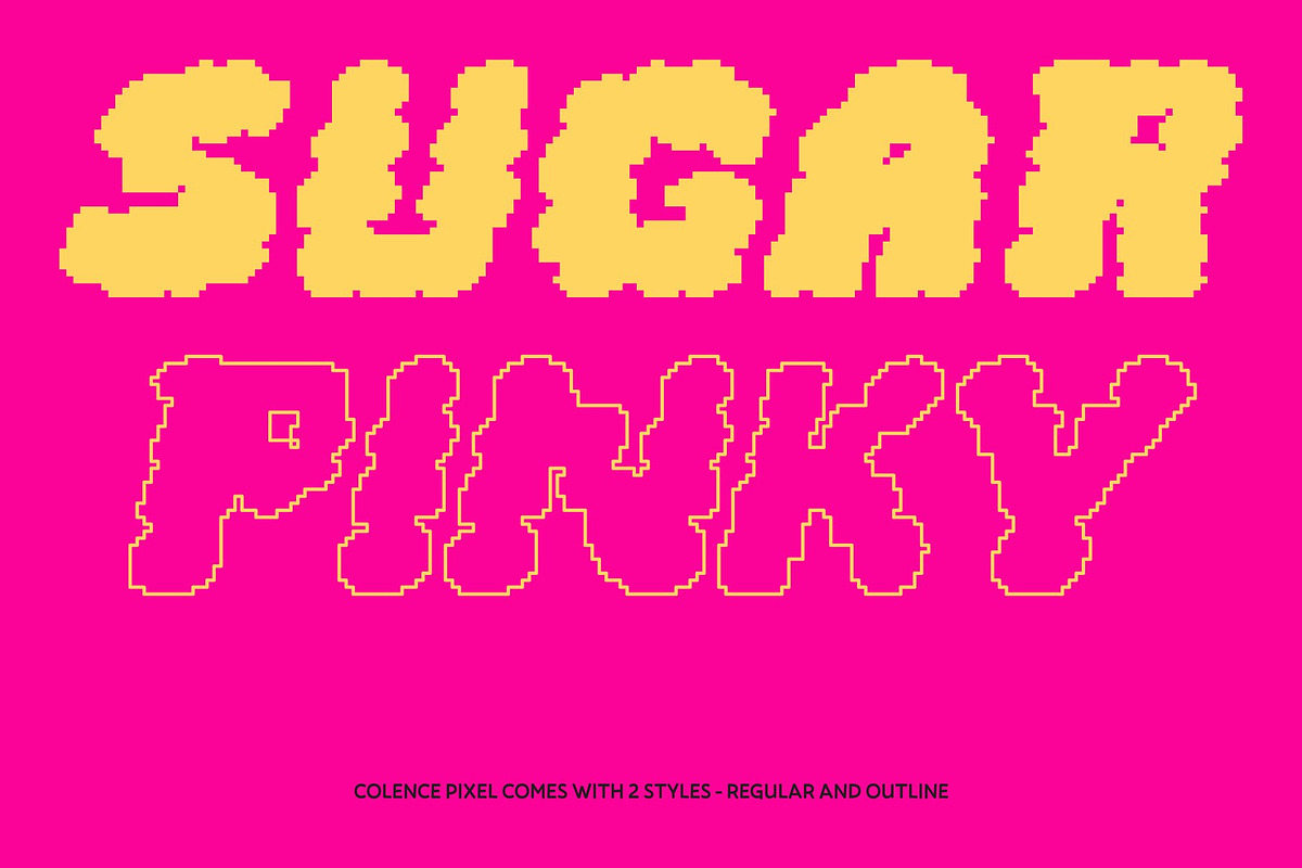 Colence Pixel, a Sans Serif Font by Craft Supply Co. (Photo 3 of 8)