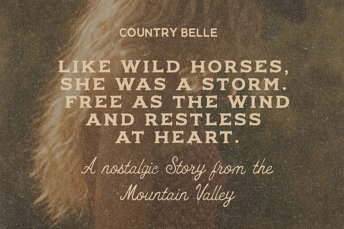 Rustic Handwritten Western Font Trio, a Handwritten Font by Laras Wonderland (Photo 7 of 11)