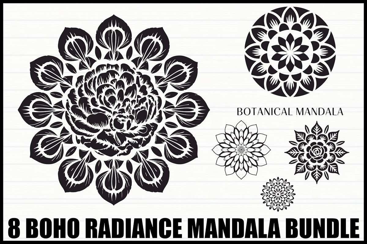 Boho Radiance Mandala Bundle, an Illustration by Designs_River