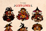Cozy Coven | Autumn Witches, a Person Illustration by Ink Stories (Thumbnail 2 of 10)
