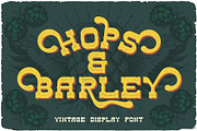 Hops And Barley Vintage Font, a Serif Font by JumboDesign (Thumbnail 1 of 6)