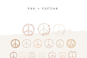 peace sign / boho bundle, an Animal Illustration by KruthDesign (Thumbnail 2 of 6)