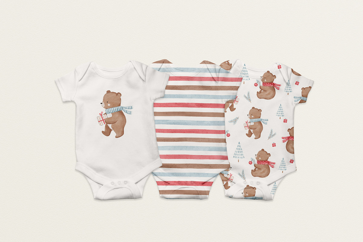 Christmas bear, a Pattern Graphic by Olena Kuznietsova (Photo 8 of 9)