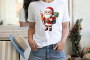 Watercolor Christmas Santa Clipart, an Illustration by CraftArtStudio (Thumbnail 2 of 5)