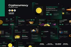 Cryptocurrency - Google Slides, a Presentation Template by QR Design Studio
