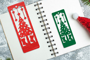 Christmas Bookmark Laser Cut Svg, a Work Illustration by Dream Creation