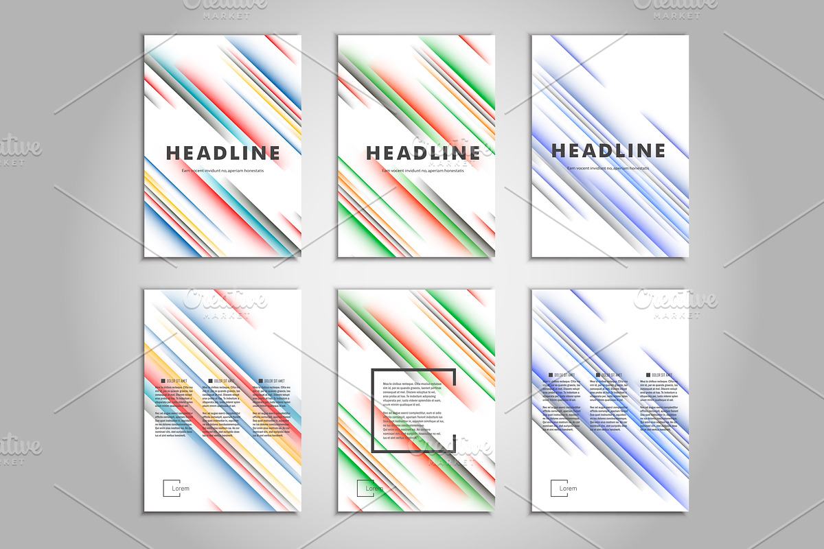 Brochure line design, a Brochure Template by Haisonok