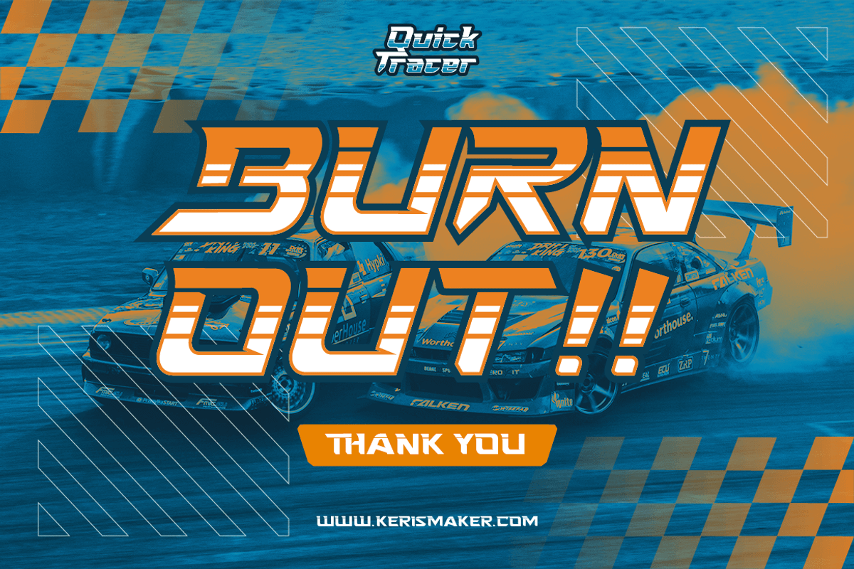 Quick Tracer, a Font by kerismaker (Photo 12 of 12)