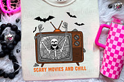 Retro Skeleton Halloween PNG Bundle, an Illustration by OK Design (Thumbnail 7 of 14)