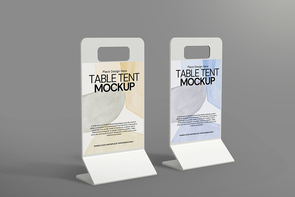 Table Tent Mockup, an Advertising Mockup by Mockupnine