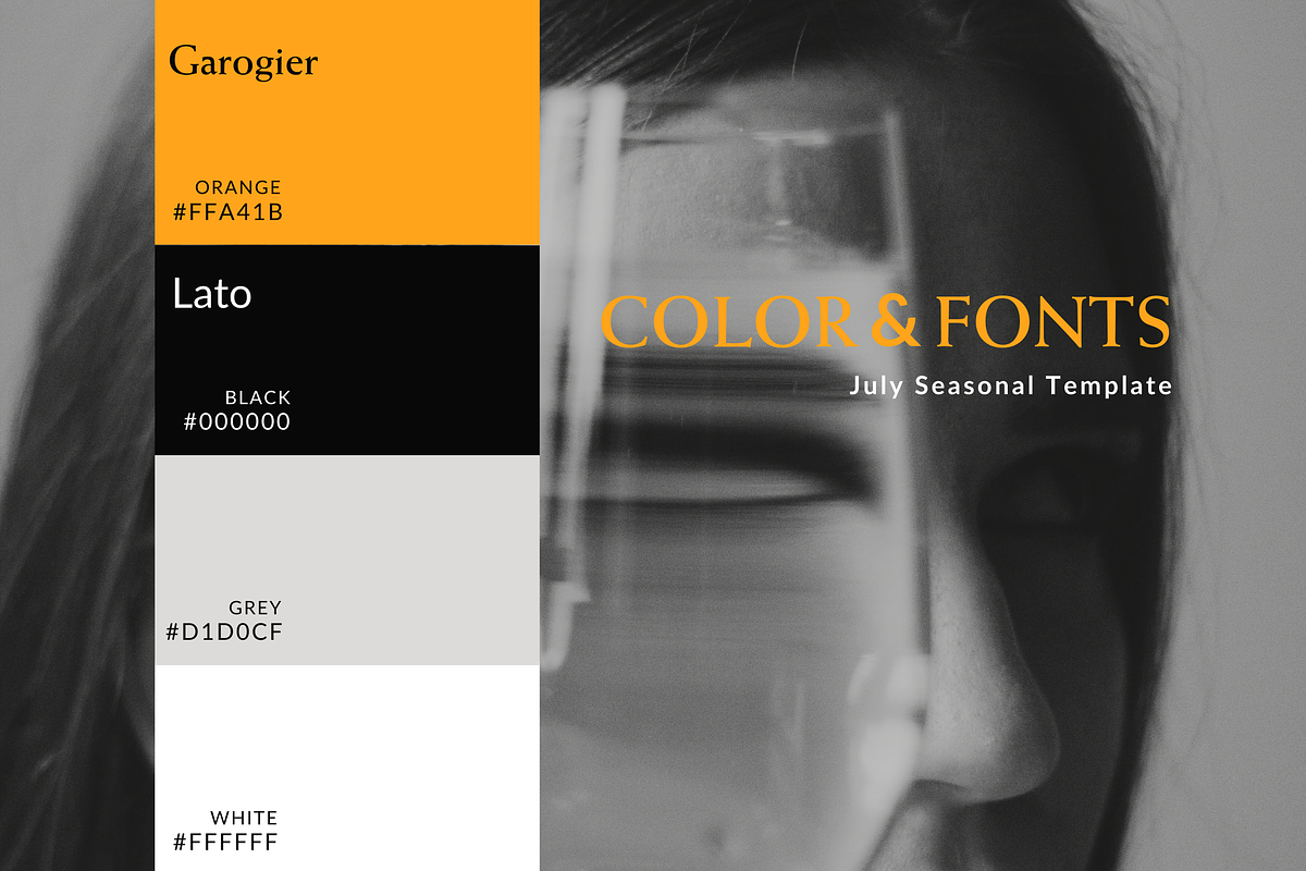 Black Orange Canva Template, a Social Media Template by Moodwave Studio (Photo 4 of 10)
