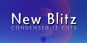 Blitz Condensed, a Sans Serif Font by Wiescher-Design (Thumbnail 1 of 4)