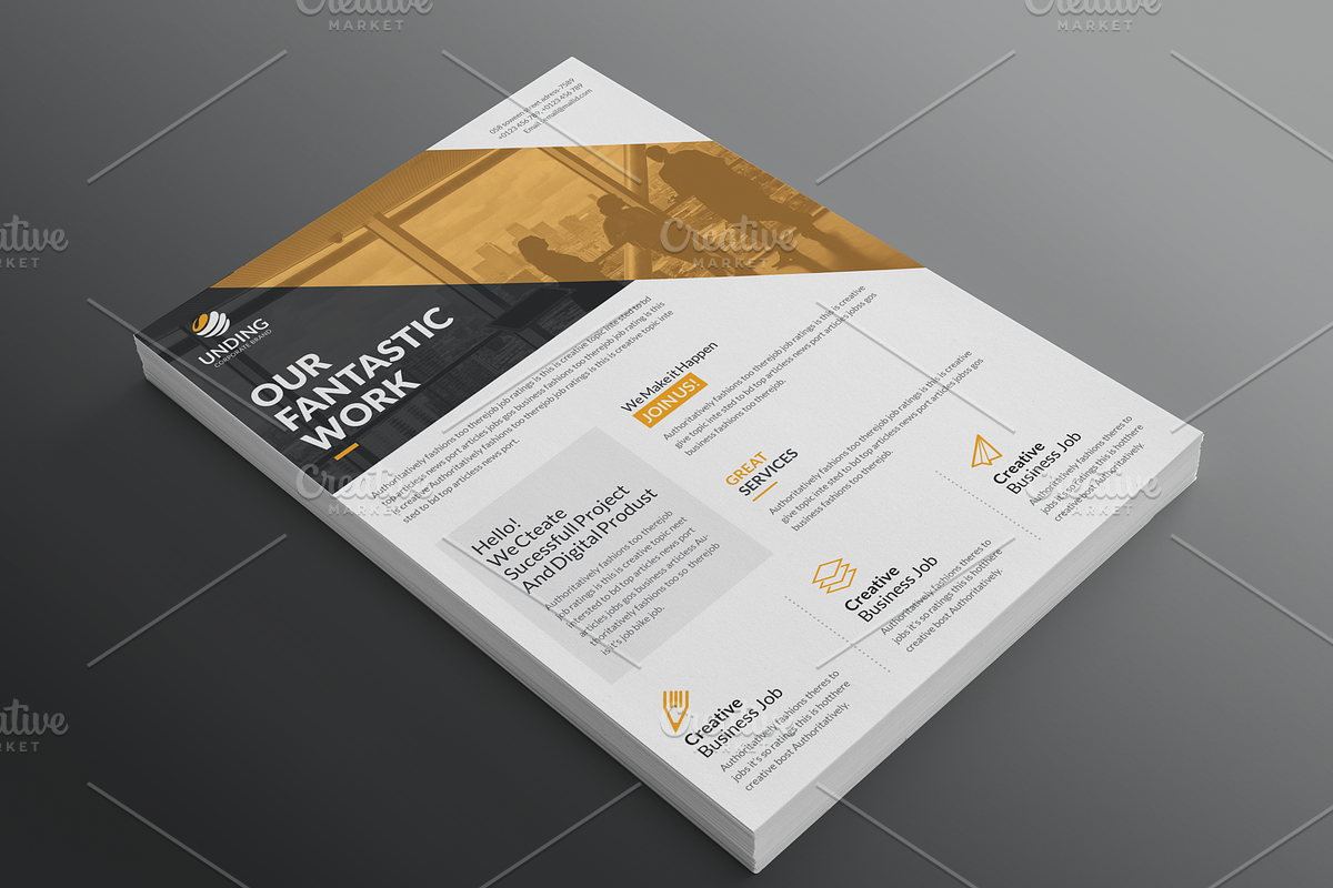 Corporate Flyer, a Flyer Template by GenerousArt (Photo 4 of 5)