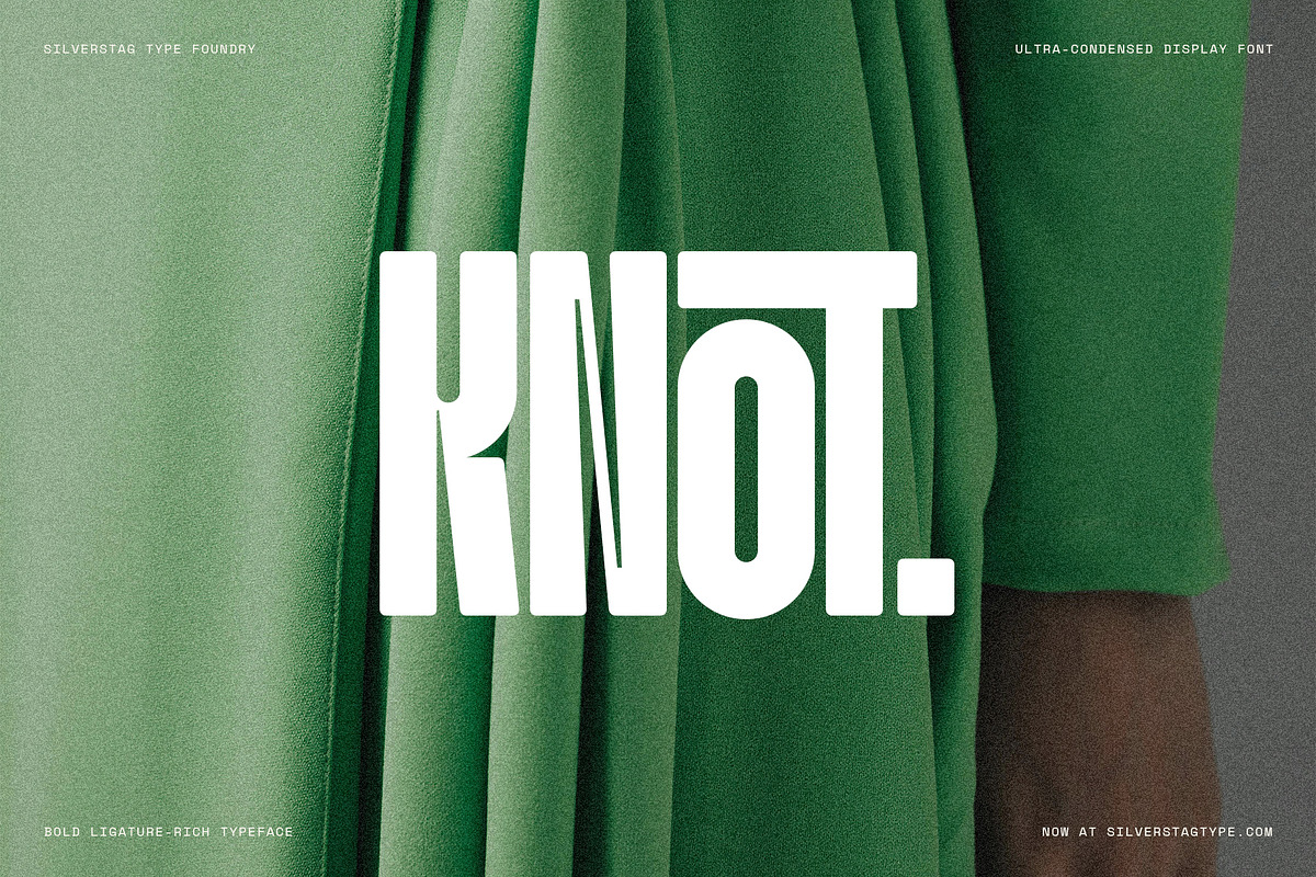 Knolt – Bold Ultra-Condensed Font, a Sans Serif Font by SilverStag Type Foundry (Photo 7 of 20)