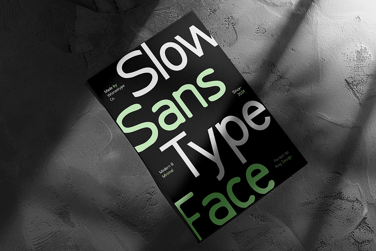 Slow Sans, a Sans Serif Font by WisnoetypeCo (Photo 5 of 7)