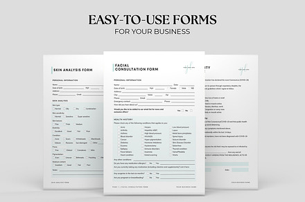 Facial Treatment Forms