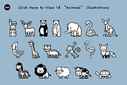 Cute Hand Drawn Animal Illustration, an Animal Illustration by SLAB! Design (Thumbnail 2 of 4)