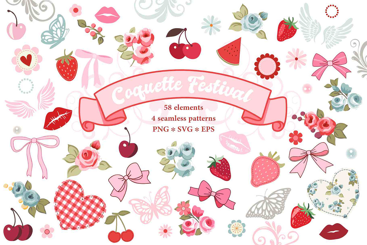 Coquette graphic collection, an Illustration by marie dricot (Photo 1 of 7)