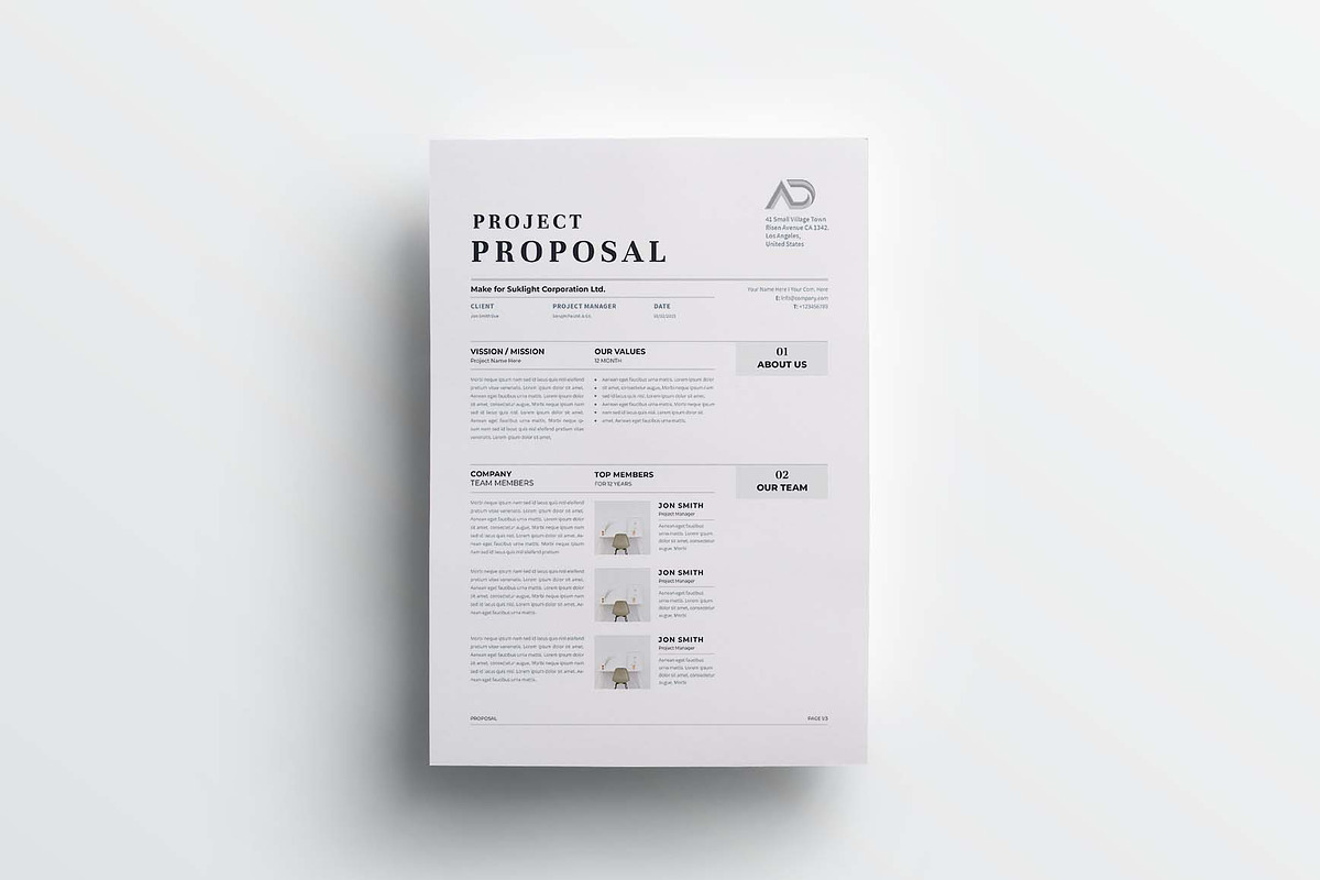 Proposal | MS Word & Indesign, a Stationery Template by design_hut (Photo 3 of 7)