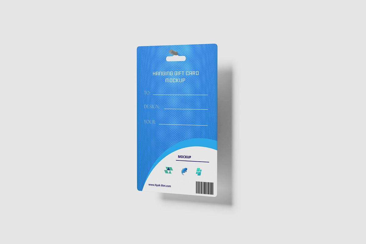 Hanging Gift Card Mockup, a Print Template by NyakBiett (Photo 2 of 10)