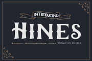 Hines – Vintage Font, a Serif Font by Craft Supply Co. (Thumbnail 1 of 8)