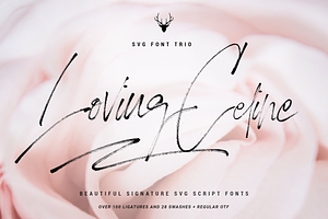 LovingCeline SVG Script Brush Font