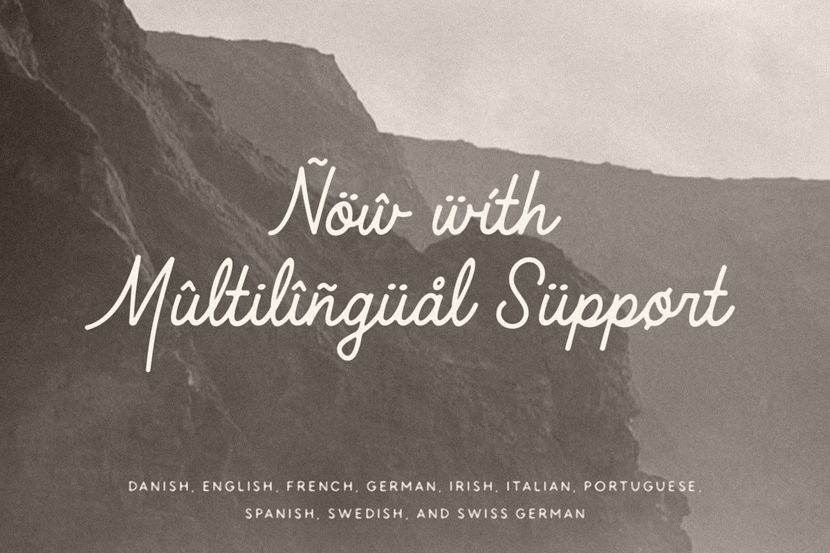 Mavericks + Pelicano, a Script Font by Bruised Goods (Photo 5 of 10)